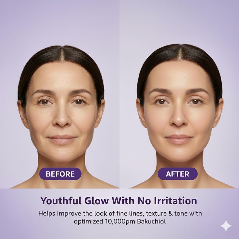 ShapeX سيروم باكوشيول للوجه - مركز يُخلط ذاتيًا - سيروم باكوشيول كوري لترطيب البشرة - بديل ريتينول قابل للتخصيص، إضافة مثالية لروتين العناية بالبشرة - Image 3